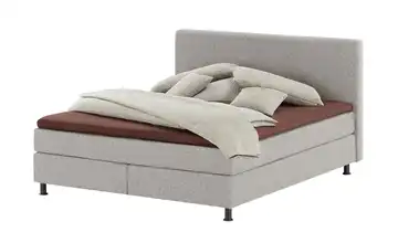 Wohnwert Boxspringbett Dormian Boro Hellgrau 180 cm H4