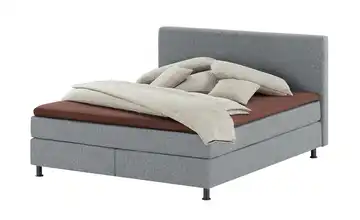 Wohnwert Boxspringbett Dormian Boro 180 cm H2 & H4 Dunkelgrau