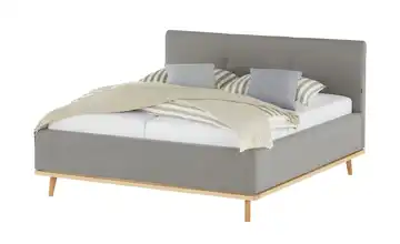Musterring Polsterbett mit Bettkasten Delphi Variante A 160 cm ohne Matratzen Grau