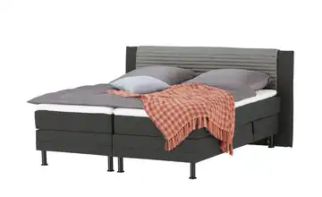 SKAGEN BEDS Motor-Boxspringbett Synda 180 cm H2 Anthrazit / Dunkelgrau