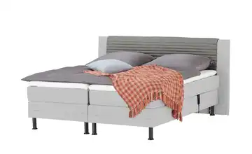 SKAGEN BEDS Motor-Boxspringbett Synda Hellgrau, Dunkelgrau 180 cm H3