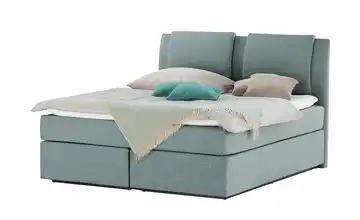 Wohnwert Boxspringbett Dormian Saman Türkis 180 cm H4