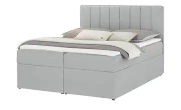 Polsterbett mit Bettkasten Lancashire 180 cm Grau