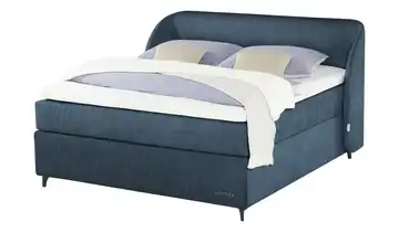 Jette Home Boxspringbett Jette Embrace Dunkelblau 180 cm H4 Latexkern