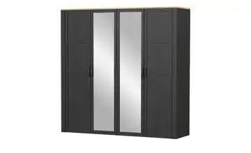 Drehtürenschrank Toneo Schwarz 215 cm