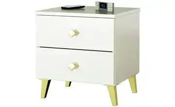 Nachttisch mit 2 Schubladen Luna Beige