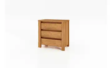Nachttisch mit 3 Schüben Wildeiche