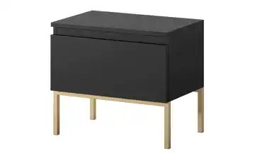 Selsey Nachtkommode mit goldenem Kufengestell Bemmi