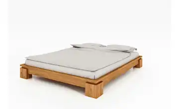 Massivholzbett ohne Kopfteil Theo 198 cm 188 cm 180x190 cm Wildeiche