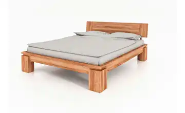 Massivholzbett hoch Theo 220 cm 140 cm Kernbuche
