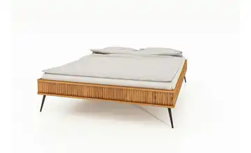 Massivholzbett ohne Kopfteil Nico 180 cm Wildeiche 190 cm
