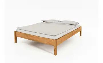 Massivholzbett ohne Kopfteil Felix 100 cm Wildeiche 210 cm