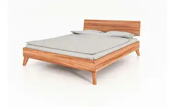 Massivholzbett Albert Kernbuche 80 cm 220 cm