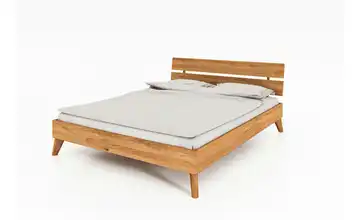 Massivholzbett Wildeiche 210 cm 90 cm