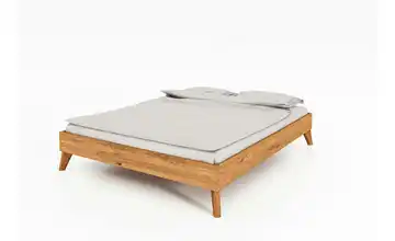 Massivholzbett ohne Kopfteil Albert 180 cm 220 cm Wildeiche