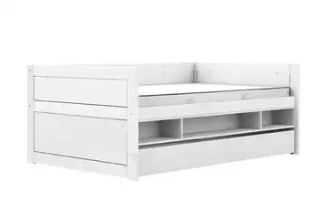 Lifetime Kojenbett mit Stauraum und Bettkasten 120cm Original Weiß Stauraum & Bettkasten