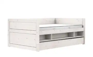 Lifetime Kojenbett mit Stauraum und Bettkasten 120cm Original Waschweiß Stauraum & Bettkasten