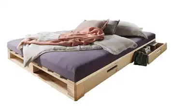  Palettenbett, weiß, 90x200  