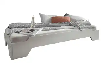  Stapelbett, Buche, weiß  
