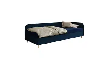 Polsterbett 65,5 cm 100x200 cm 105 cm Marineblau