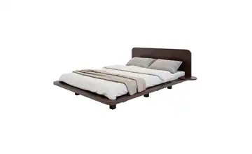 Massivholzbett wengefarben Japandic 180x200 cm Wenge (Nachbildung)
