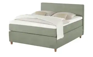 Jette Home Boxspringbett Jette Flex Grün 160 cm H3 Viscoschaumkern