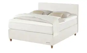 Jette Home Boxspringbett Jette Flex Creme 140 cm H3 & H5 Viscoschaumkern