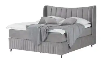 Kings and Queens Boxspringbett Uldur Hellgrau 180 cm H2 & H3