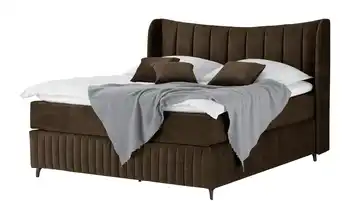 Kings and Queens Boxspringbett Uldur Braun 180 cm H2 & H3