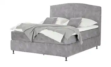 Kings and Queens Boxspringbett Hellgrau 200 cm H2 & H3