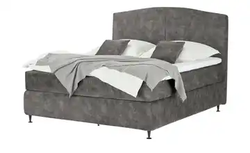 Kings and Queens Boxspringbett Dunkelgrau 180 cm H2 & H3