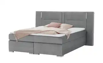 uno Boxspringbett Aston Grau 140 cm H2