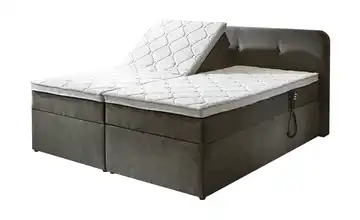 Boxbett elektrisch mit Stauraum Rutland Braun 180 cm