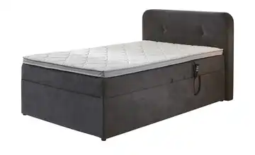 Boxbett elektrisch mit Stauraum Rutland Grau 100 cm