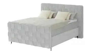 Wohnwert Boxspringbett Tefla 200 cm Hellgrau H5