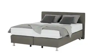 vanDoorn Boxspringbett Wendematratze Flexline 2.0 Steingrau Kopfteilhöhe 105 cm 180 cm H2 & H3