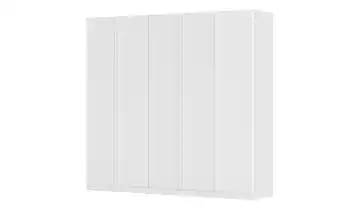 Drehtürenschrank Monostar Premiumausstattung Front matt Weiß 5 Stück