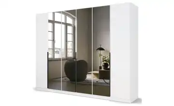 Drehtürenschrank Weiß 271 cm 6 Stück