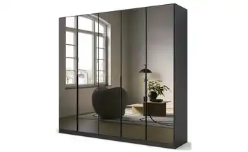 Drehtürenschrank Grau 226 cm