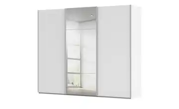 Schwebetürenschrank inklusive Zubehör Regina mit Spiegel 271 cm Weiß