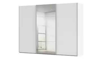 Schwebetürenschrank inklusive Zubehör Regina mit Spiegel 301 cm Weiß