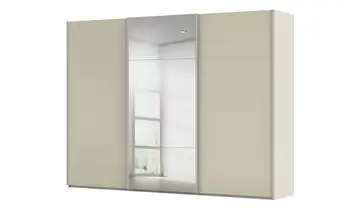 Schwebetürenschrank inklusive Zubehör Regina mit Spiegel 301 cm Champagner