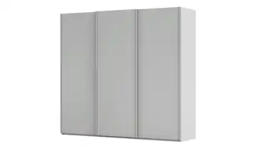 Schwebetürenschrank inklusive Zubehör Regina ohne Spiegel 242 cm Seidengrau