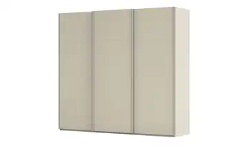 Schwebetürenschrank inklusive Zubehör Regina ohne Spiegel 242 cm Champagner