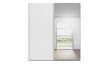 Schwebetürenschrank inklusive Zubehör Regina mit Spiegel 201 cm Weiß