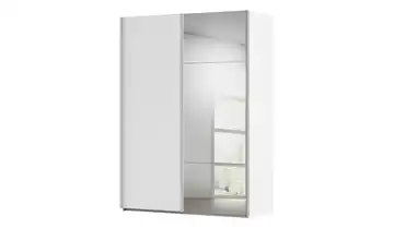 Schwebetürenschrank inklusive Zubehör Regina mit Spiegel 161 cm Weiß