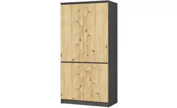 Drehtürenschrank 90 cm breit Valentina