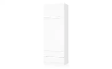 Drehtürenschrank 234 cm hoch Oda Weiß