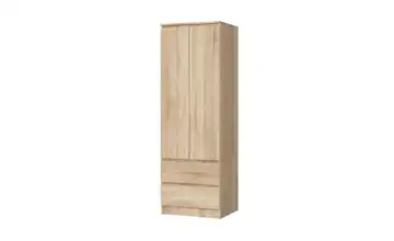 Drehtürenschrank mit 2 Schubladen Sina Eiche Sonoma (Nachbildung)