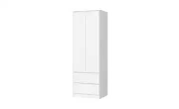 Drehtürenschrank mit 2 Schubladen Sina Weiß